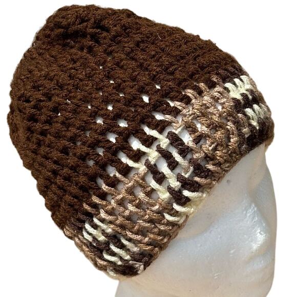 Brown Knitted Beanie - Picture 2 of 5